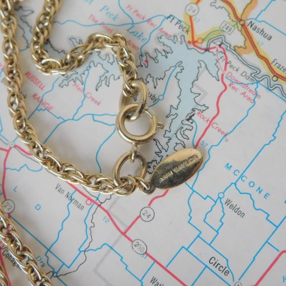 Ann Taylor faux turquoise long necklace - Picture 4 of 6